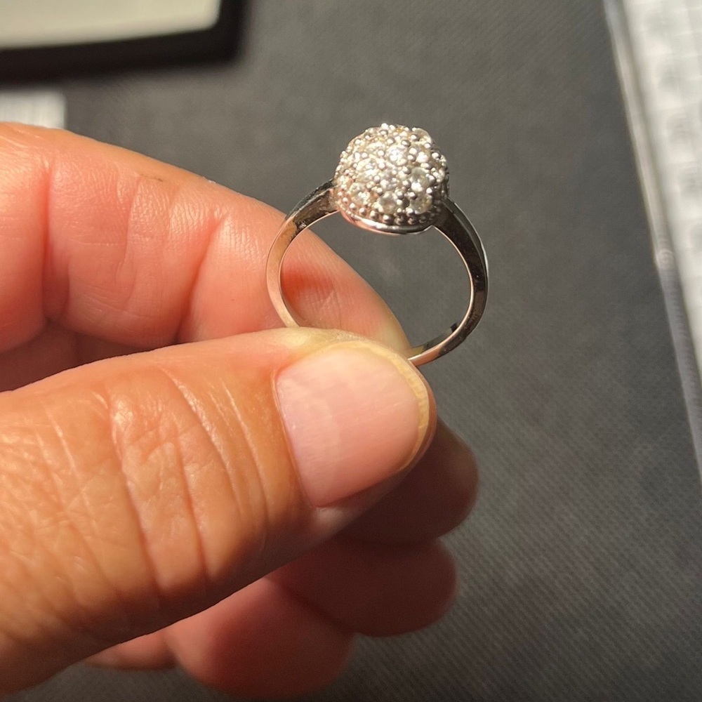 Silver Ring with Zircons
